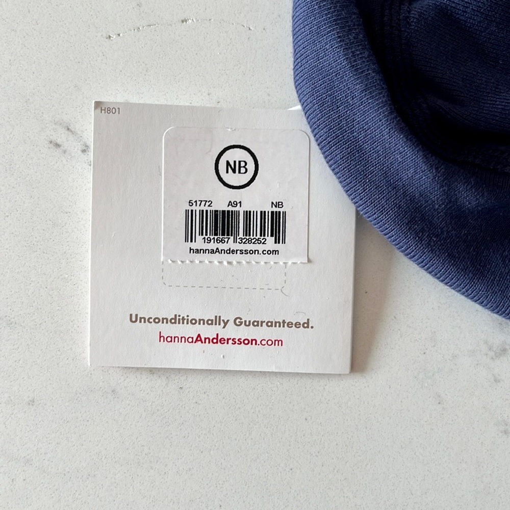 Hanna Andersson BA Solid Navy blue Pilot Cap - Picture 8 of 9